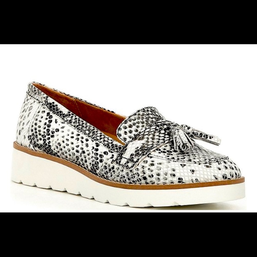 Preston&York Hollie Snake Print Platform Loafers
